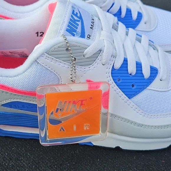 Nike Air Max III Hot Coral, Blue Crystal & White Sneakers - Picture 8 of 12